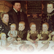 William Brooke and his Family, (Painting) by Master of the Countess of Warwick