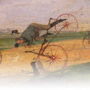 A Race between Lallement Velocipedes (Painting) by Samuel Henry Gordon Alken