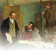 Signing the New Lease (Painting) Erskine Nicol